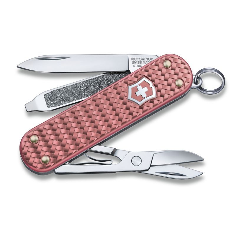 Нож-брелок Victorinox Classic SD Precious Alox "Gentle Rose", 58 мм 0.6221.405G