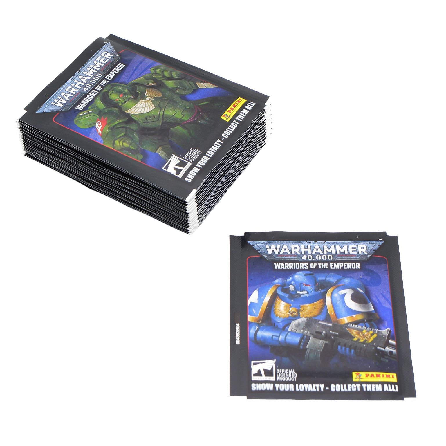 Panini / 30 пакетиков Warhammer 40,000: Warriors of the Emperor / 150 наклеек