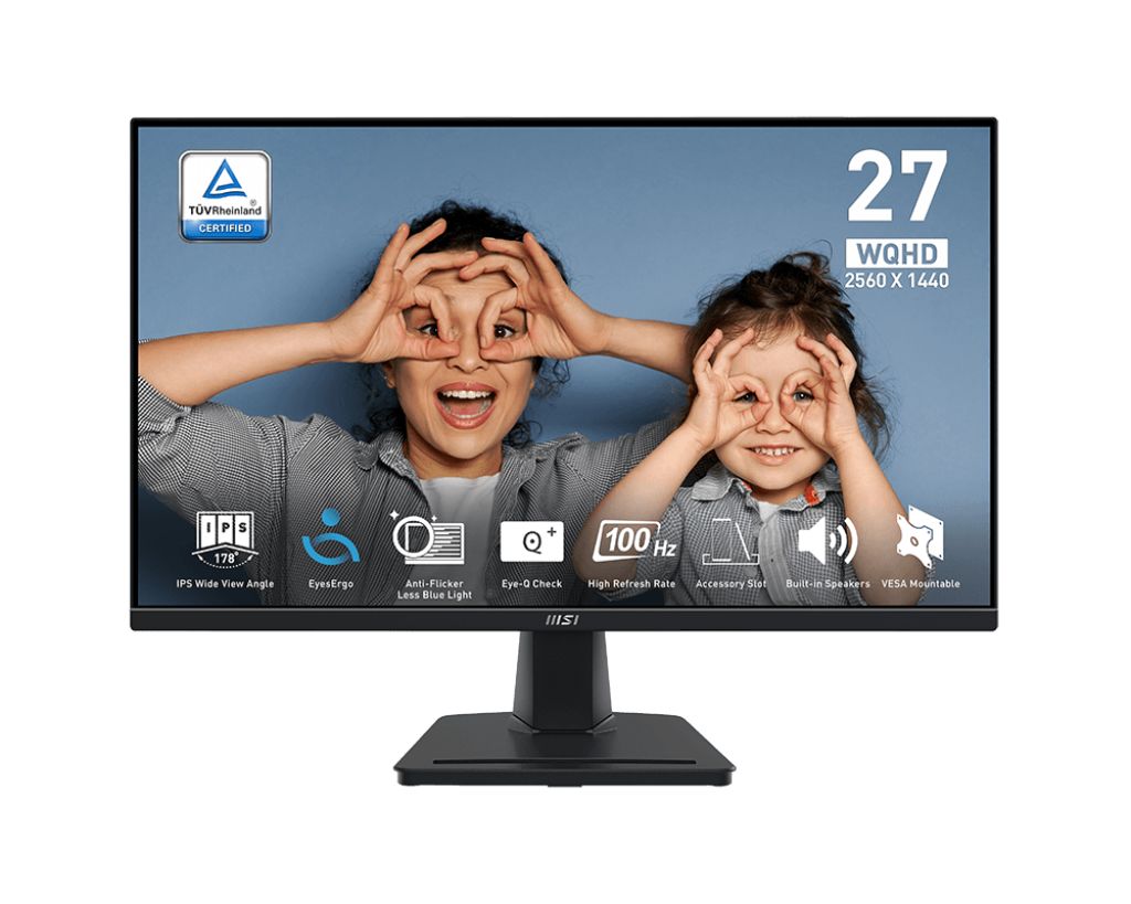 Монитор MSI MP275Q, 2560x1440, 100Hz, IPS, 9S6-3PC3CM-041 27