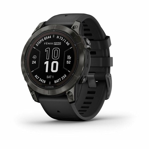 GarminУмныечасыFenix7PROSapphireSolarEditionCarbon,47mm,черные