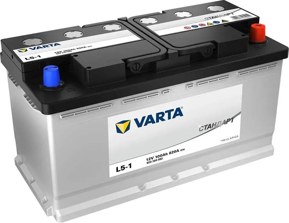 Варта стандарт. Аккумулятор Varta 600300082. Varta стандарт 100.0 обр. Varta 100ah, 820a.