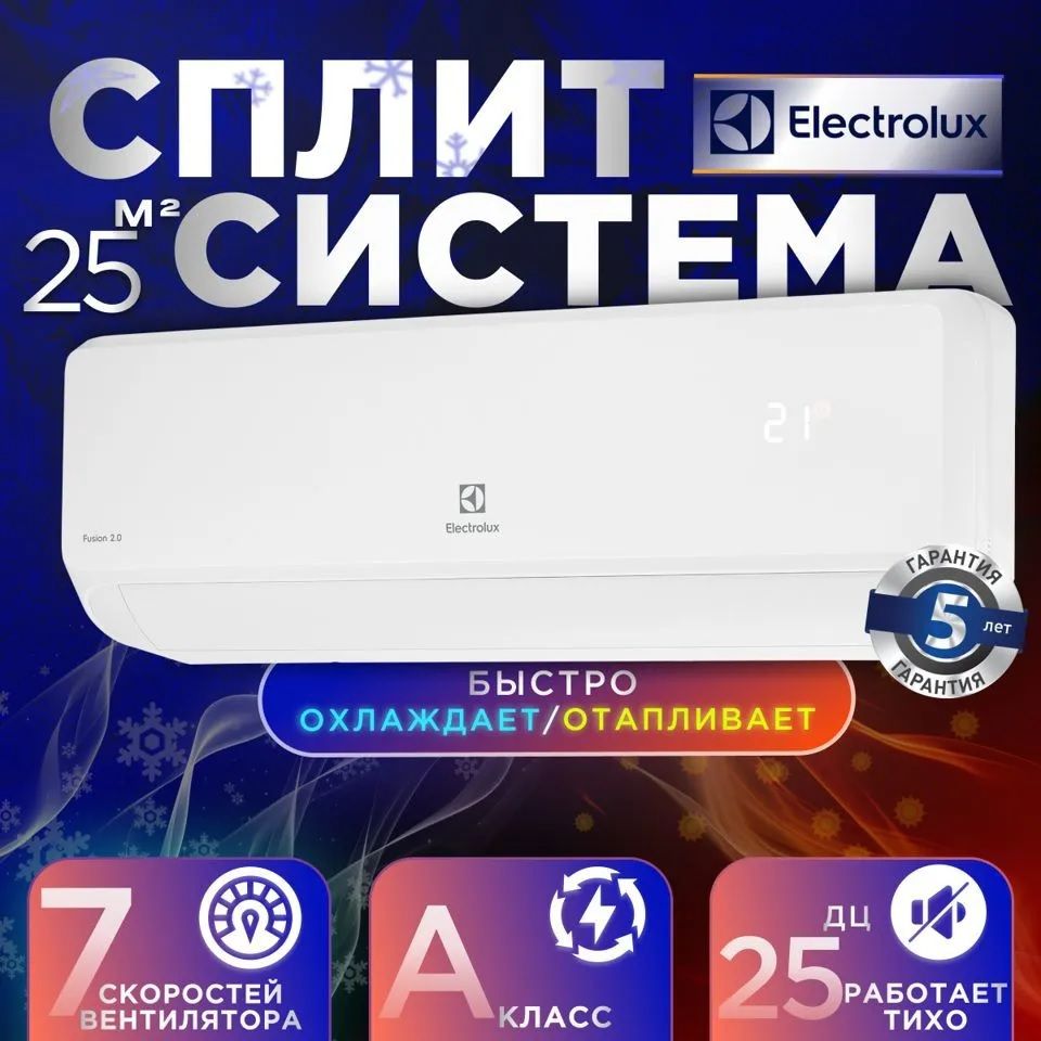 Сплит-система Electrolux Fusion 2.0 EACS-09HF2/N3 (завод GREE, до 27 кв.) / Кондиционер Electrolux