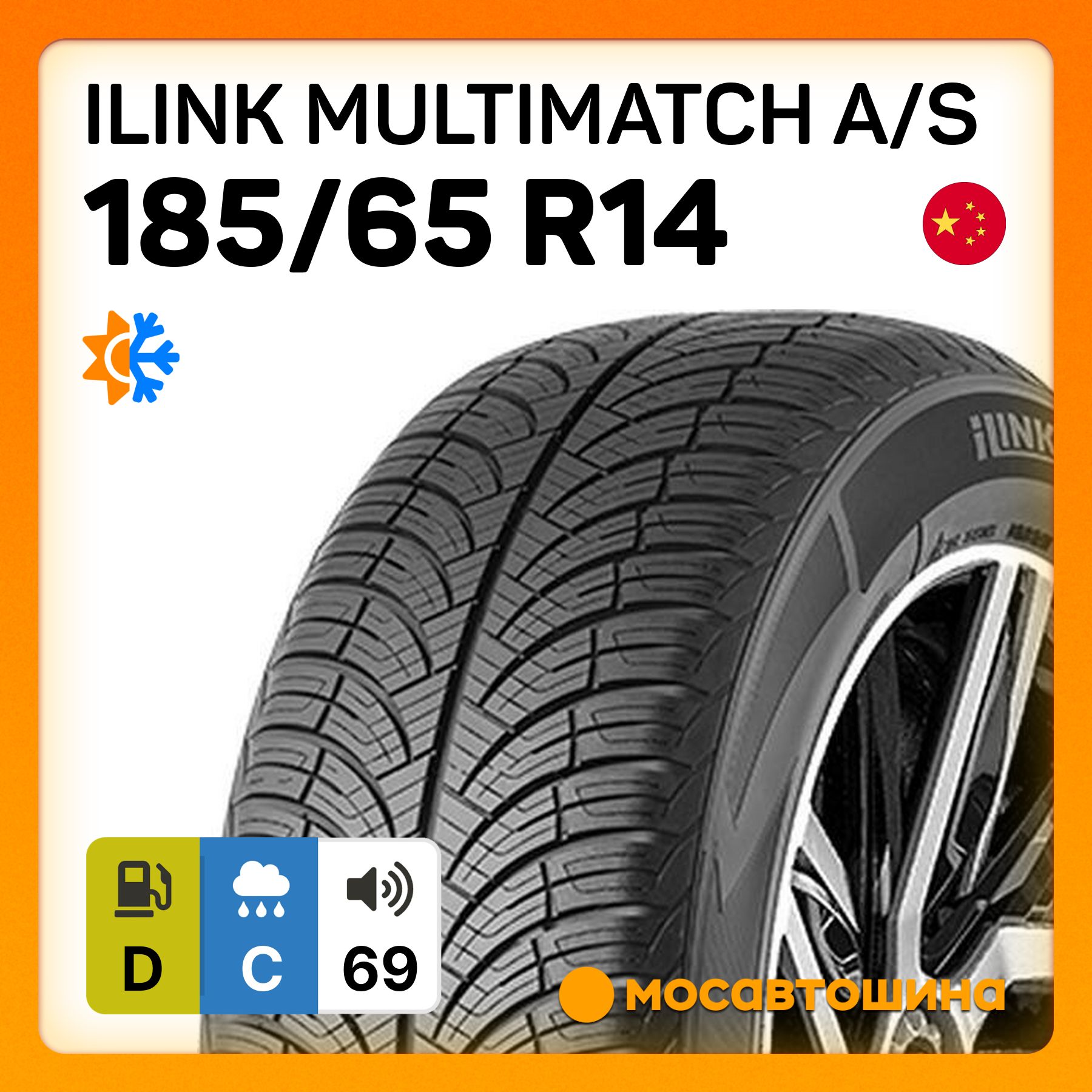 iLink Multimatch A/S Шины  всесезонные 185/65  R14 86H