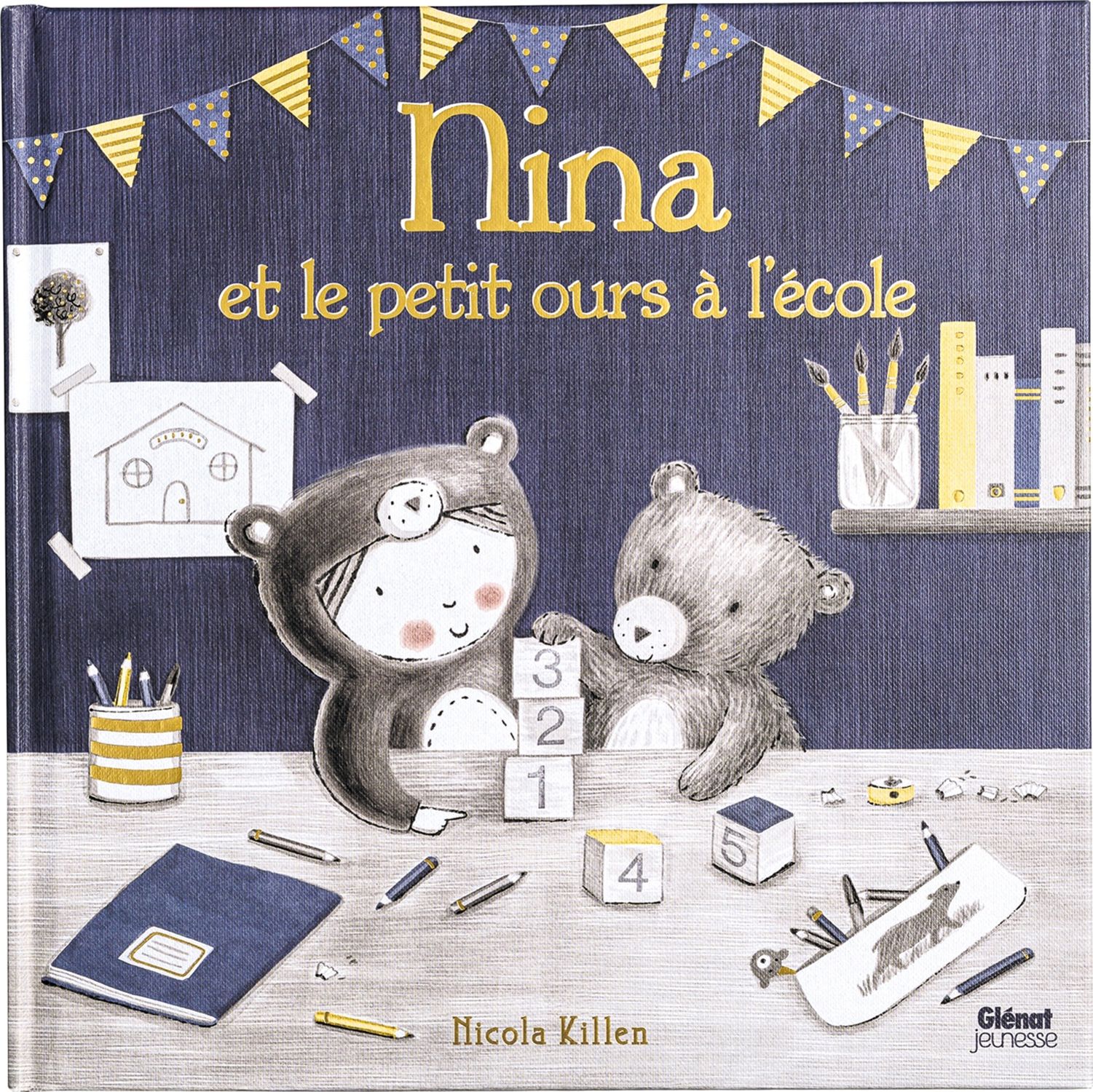 Nina et le petit ours a l'ecole / Книга на Французском