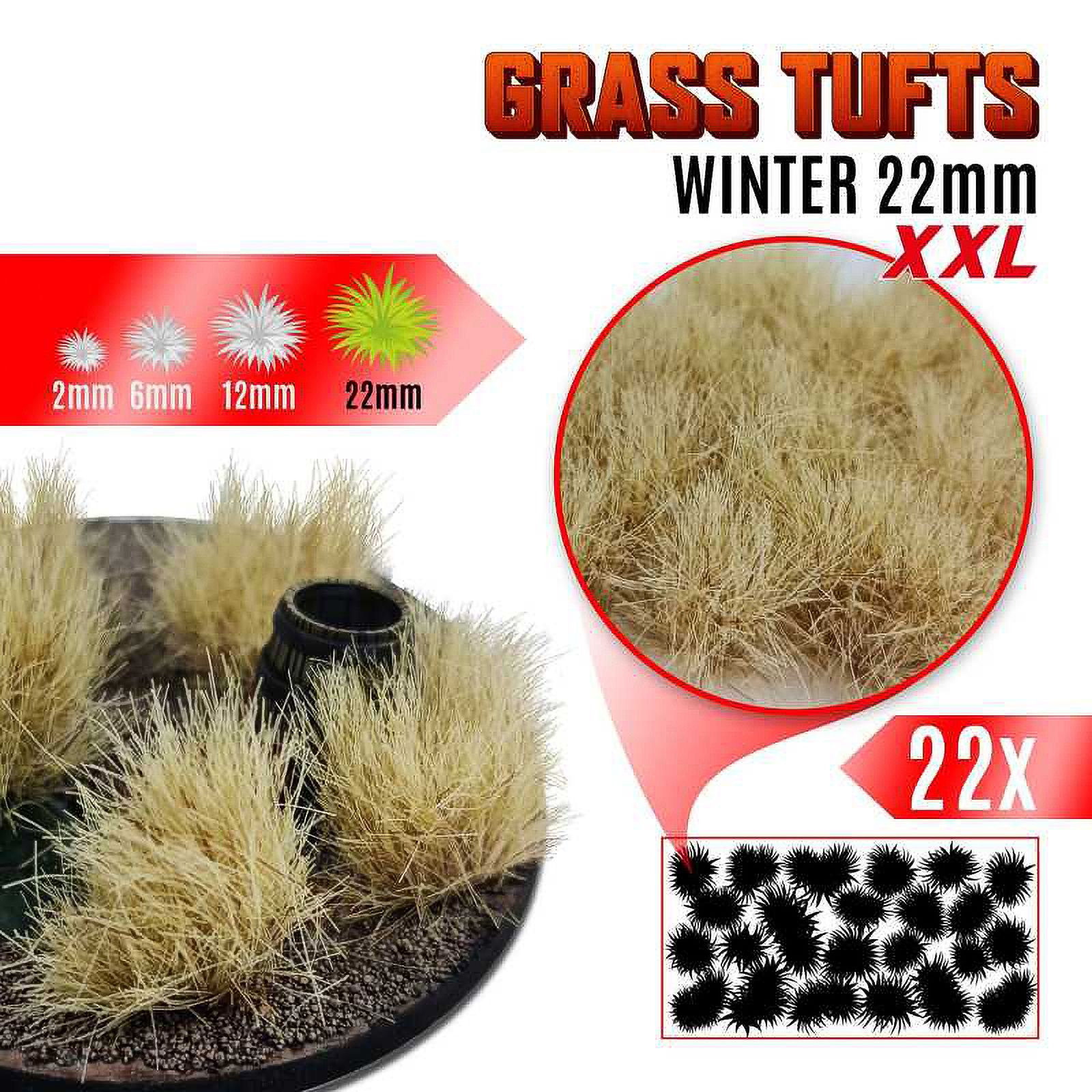 World: Пучки травы для макетов и диорам Grass Tufts XXL 22 mm - Winter