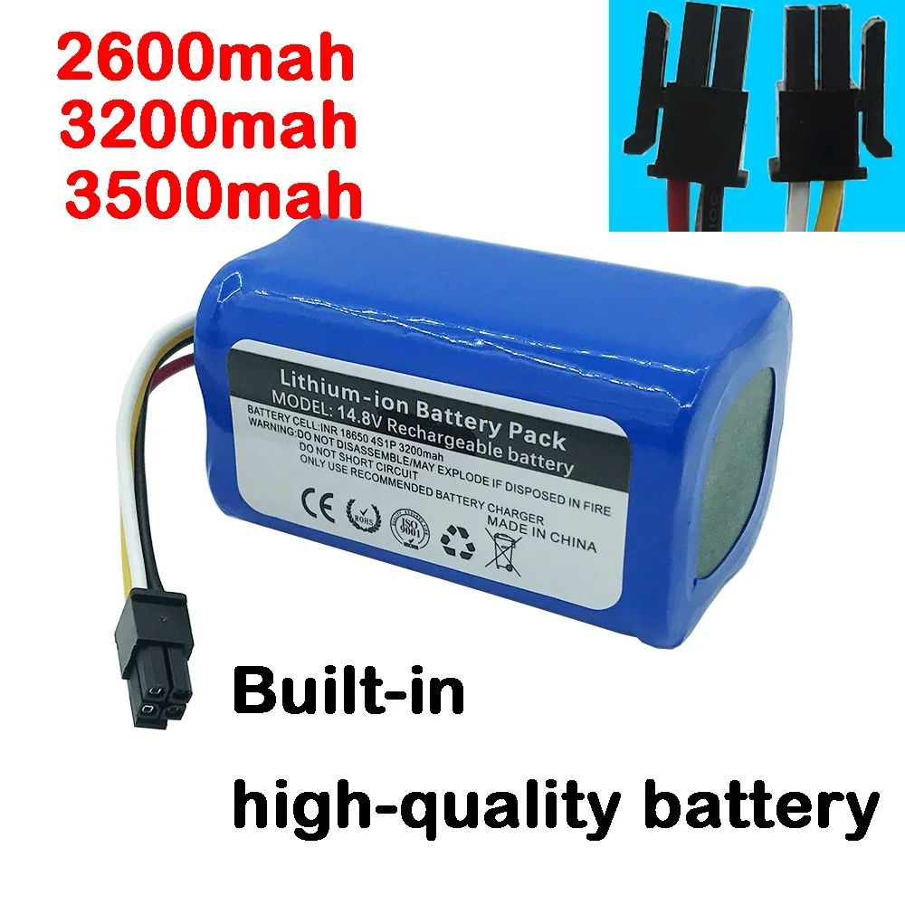 14.4V 14.8V 3200MAH 18650 4S1P Зарядные литий - ионные батареи для роботизированного пылесоса i5 Extra i5 Young i9 EYE