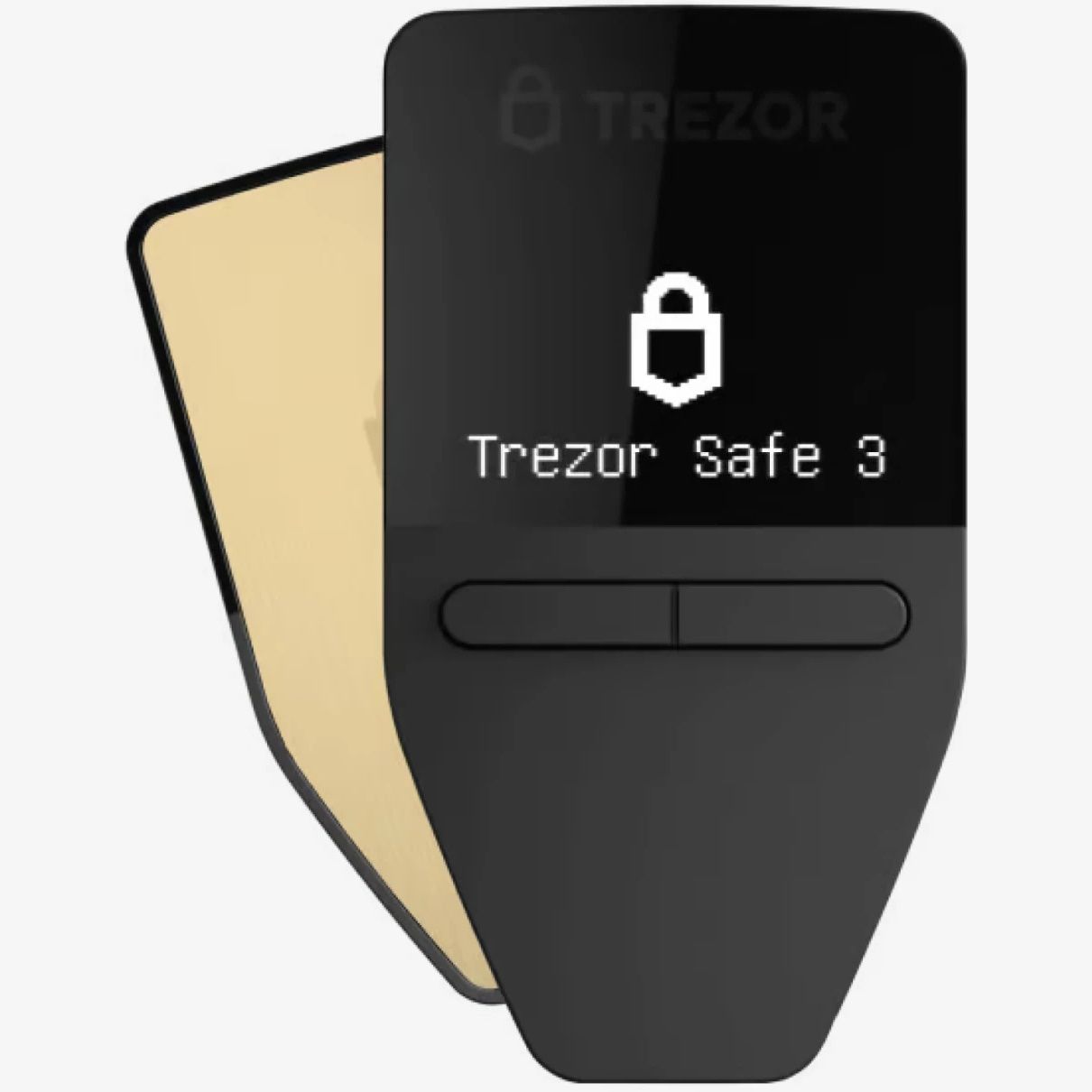 Аппаратный криптокошелек Trezor Safe 3, Solar Gold