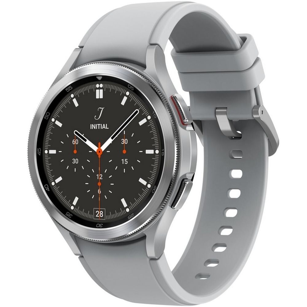 Смарт-часыSamsungGalaxyWatch4Classic,46ммсеребрянные(SM-R890NZSAINS)