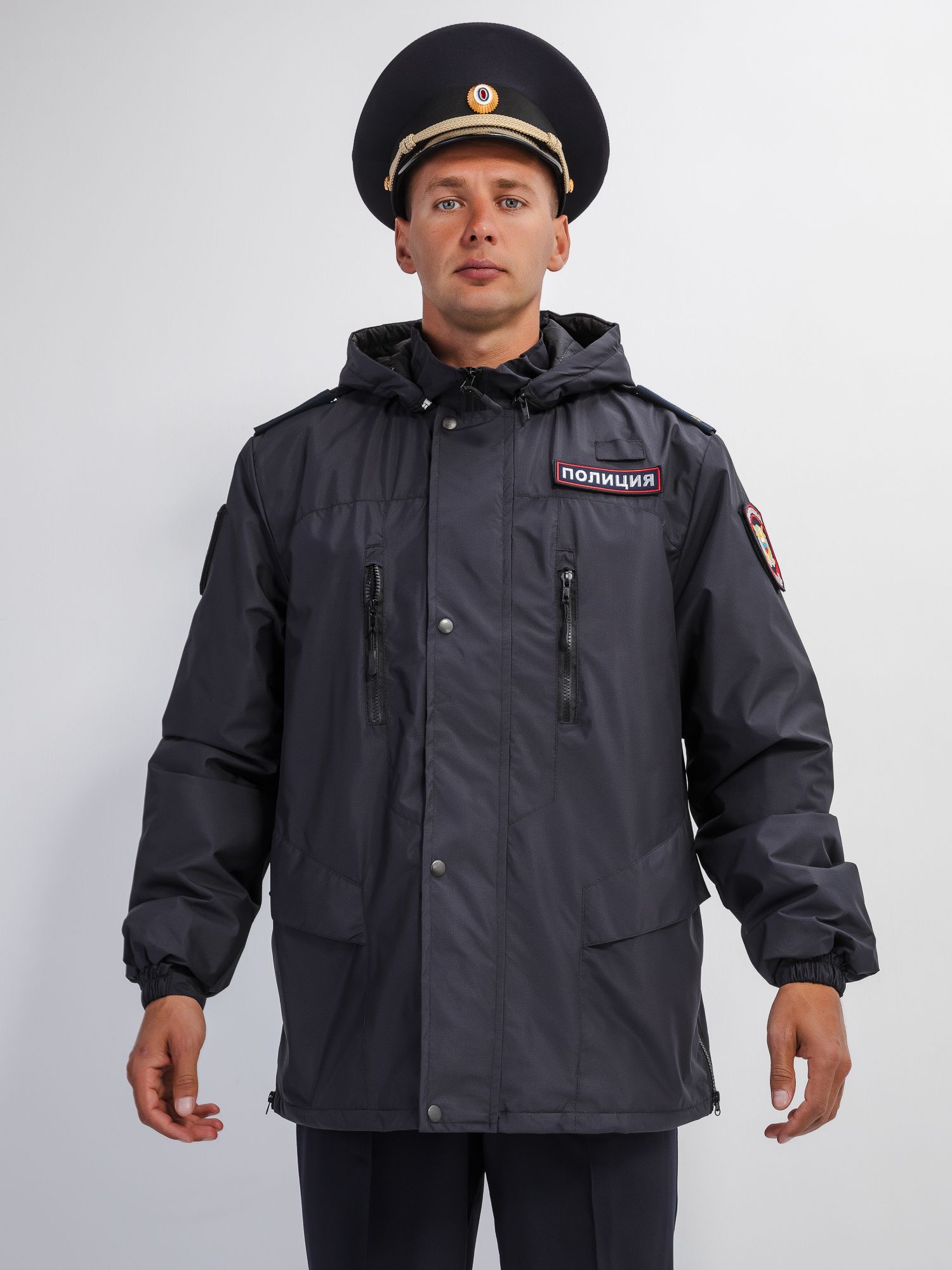 Куртка Полиция Демисезонная Удлиненная Н/О 777 Мужская