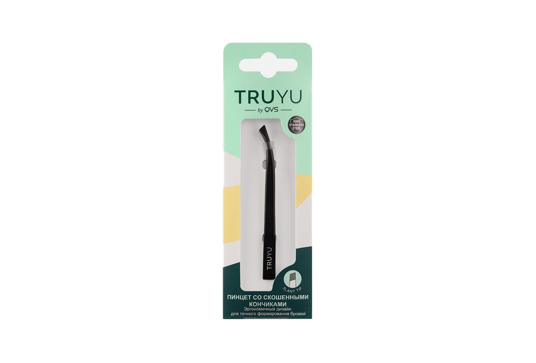 Эргономичный пинцет со скошенными кончиками. TRUYU Slant Tip Tweezer