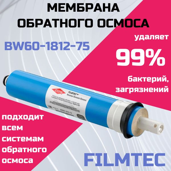 МембранаобратногоосмосаFilmtecBW60-1812-75