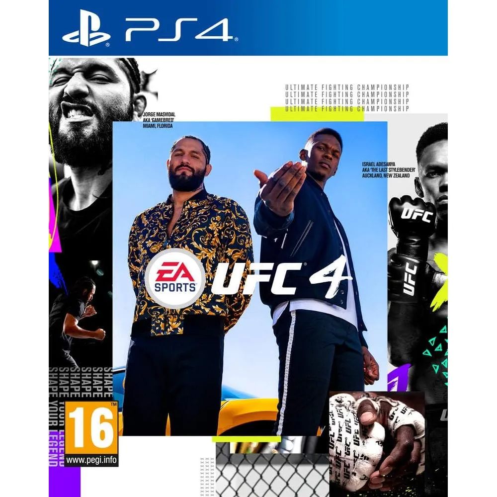 Игра UFC 4 PS4 (PlayStation 4, Русские субтитры)