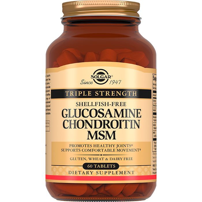 Solgar, Glucosamine Chondroitin MSM "Глюкозамин-Хондроитин и метилсульфонилметан", 60 таблеток