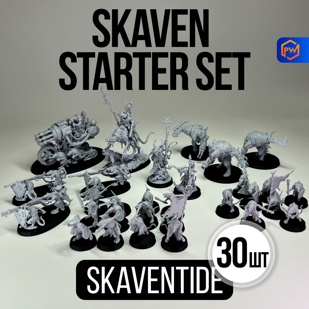 WarhammerAgeofSigmar:Skaven-Skaventide,StarterSet(30шт)/WarhammerFantasyBattles/Наборминиатюрдлянастольнойигры