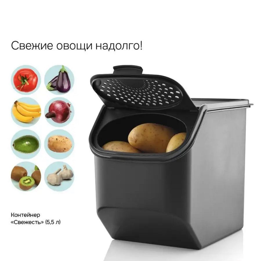 Tupperware Контейнер пищевой "контейнеры для овощей", 5500 мл, 1 шт