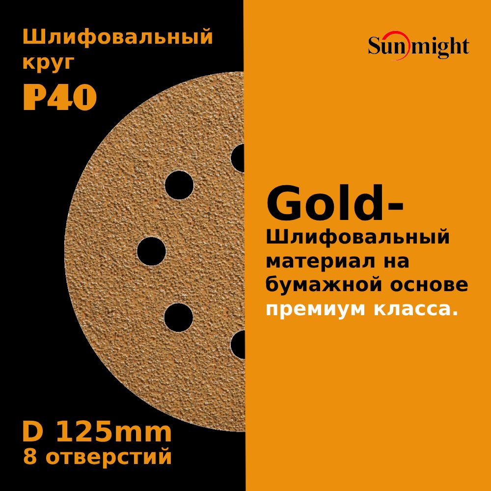 SUNMIGHTКругшлифовальный125x1;P40