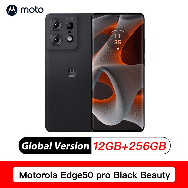 MotorolaСмартфонmotorola-edge50proGlobal12/256ГБ,черный