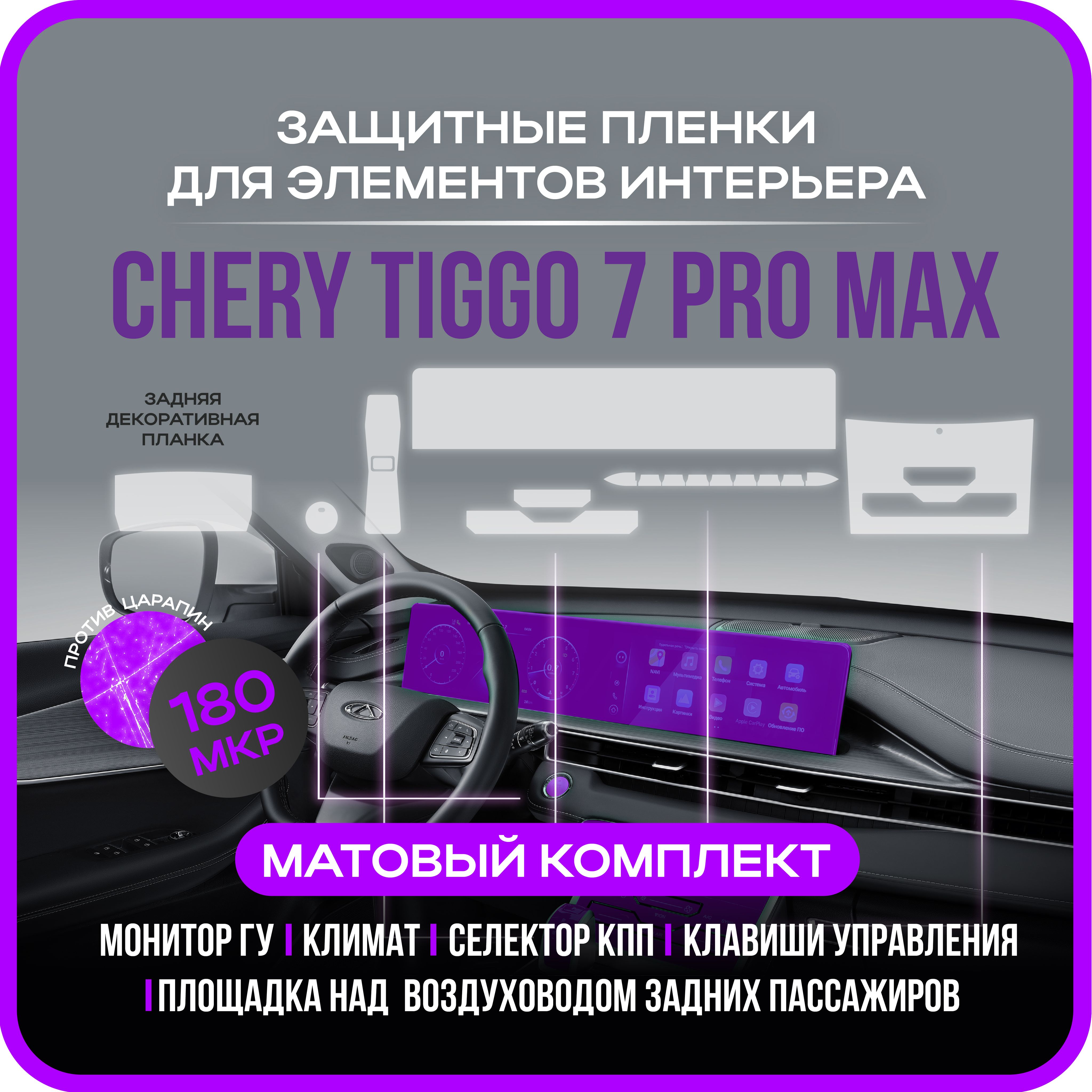 Chery Tiggo 7 pro max матовая защитная пленка