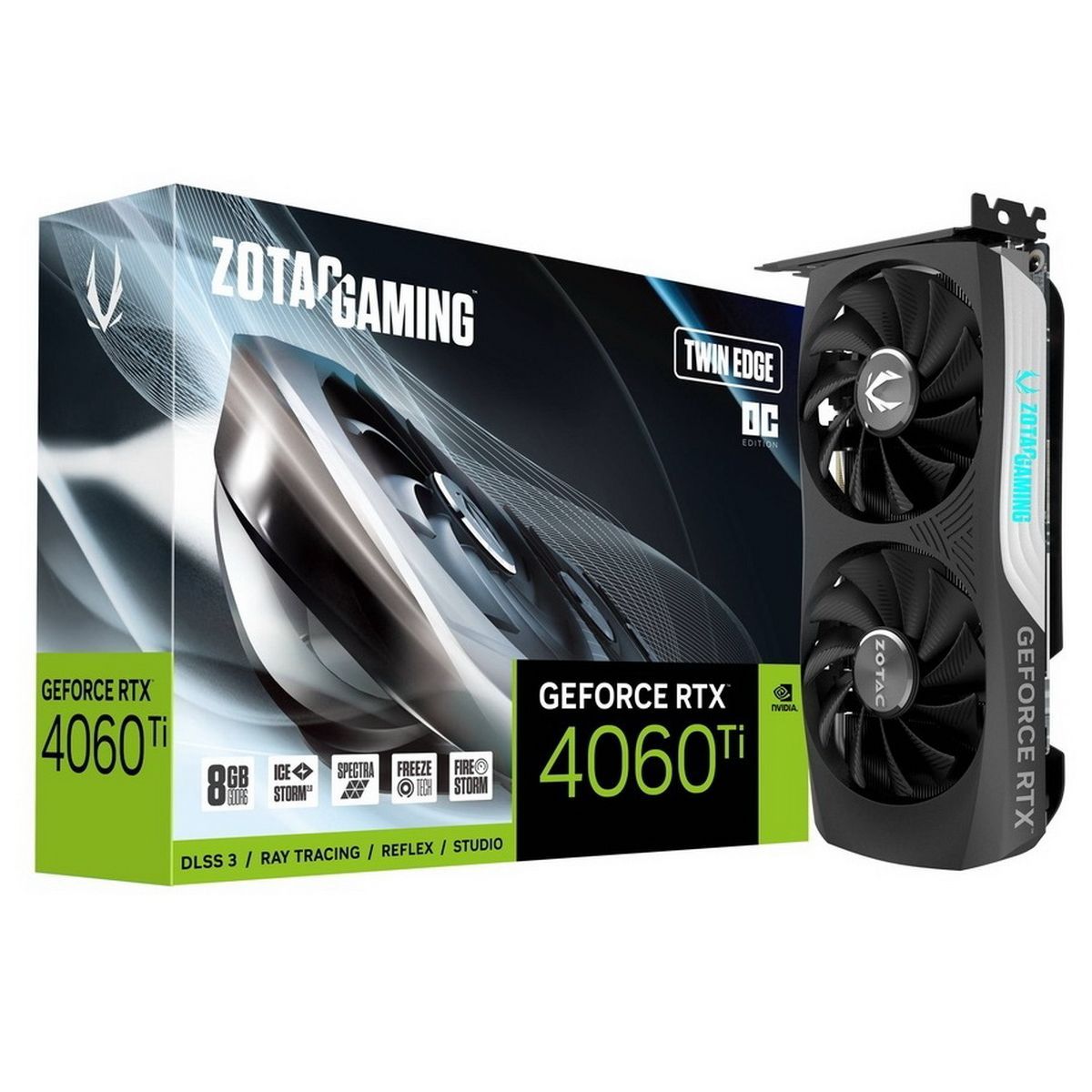 ZOTACВидеокартаGeForceRTX4060Ti8ГБ(ZT-D40610H-10M)