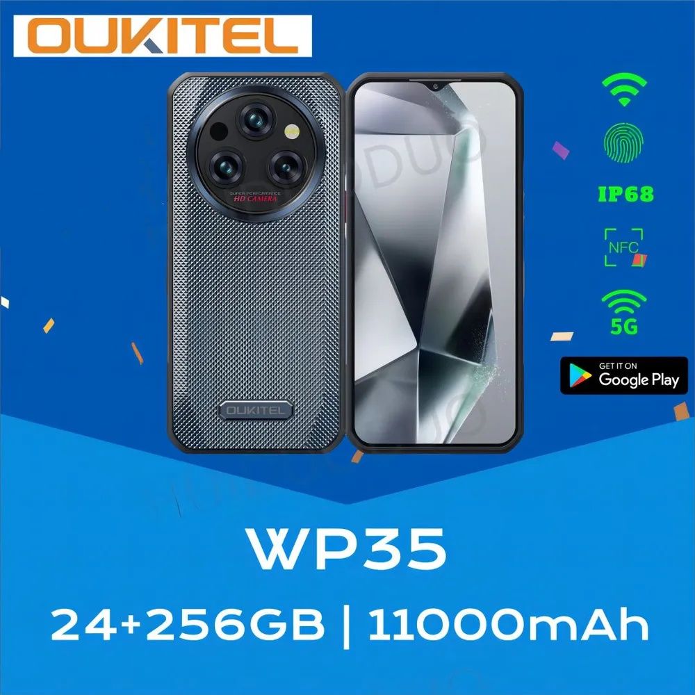 OukitelСмартфонOukitelWP35Global24/256ГБ,серый