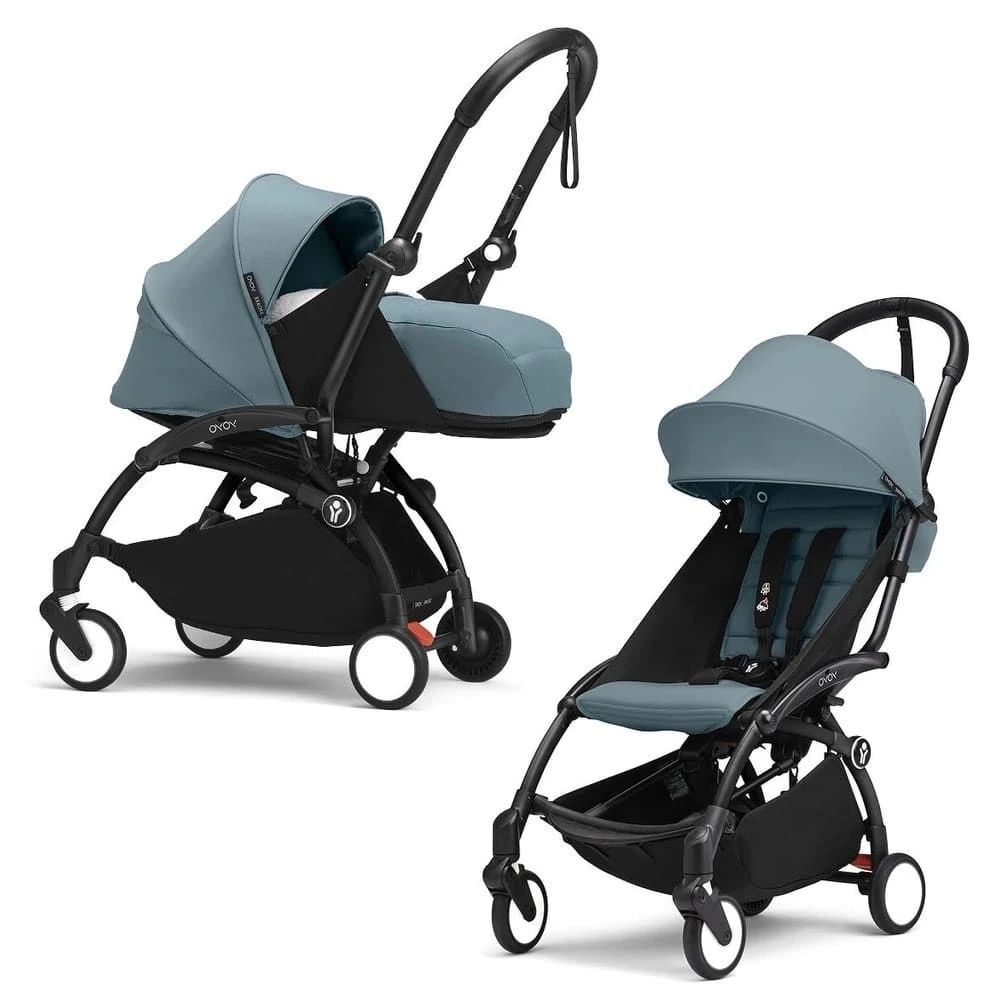 Коляска 2в1 Stokke YOYO 3 c мягкой люлькой New Born Pack Black Aqua