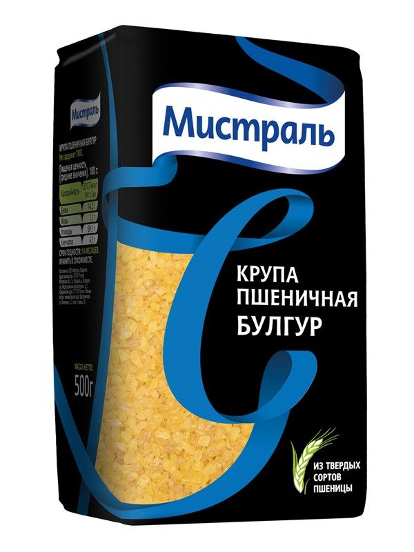 Крупа пшеничная Мистраль Булгур, 500г