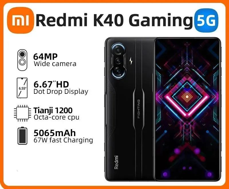 XiaomiСмартфонRedmiK4012/256ГБ,черный