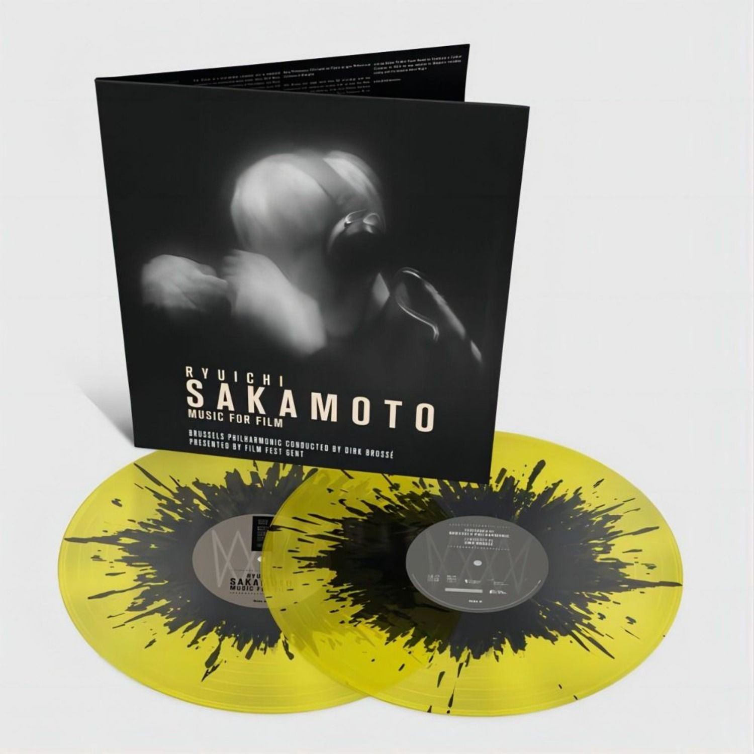 Виниловая Пластинка Ryuichi Sakamoto, Brussels Philharmonic, Dirk Brosse - Music For Film 2 x Vinyl, YELLOW SPLATTER