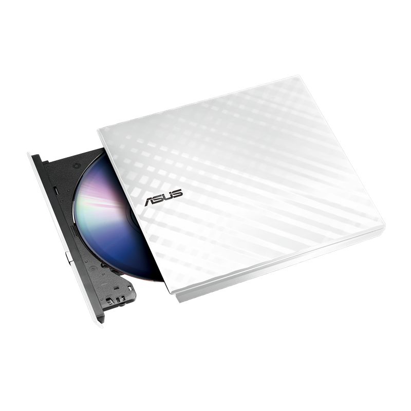 Внешний привод DVD-RW ASUS SDRW-08D2S-U Lite, USB 2.0, белый, Retail