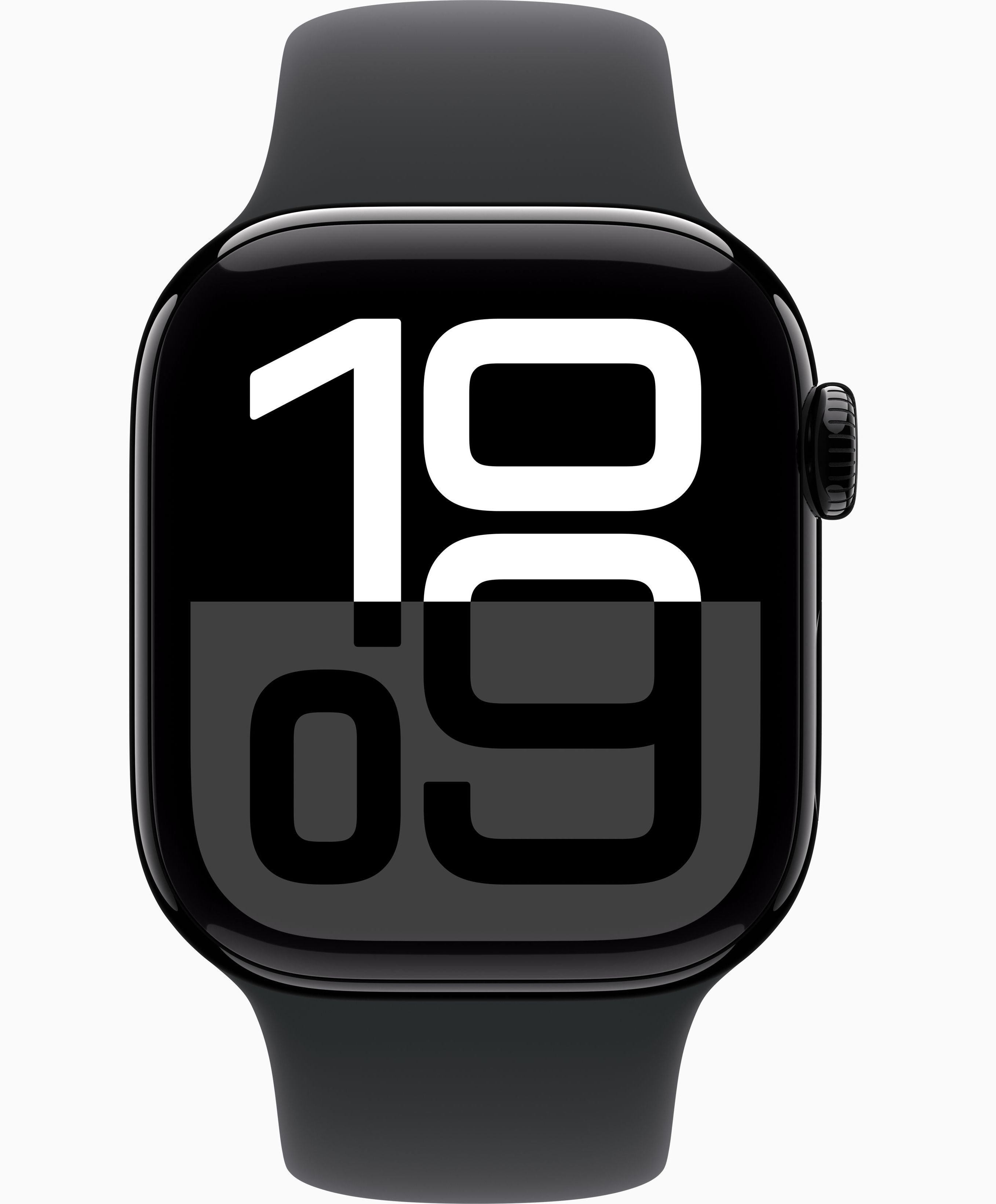 УмныечасыAppleWatchSeries10,42mm,JetBlack,SportBandS/M