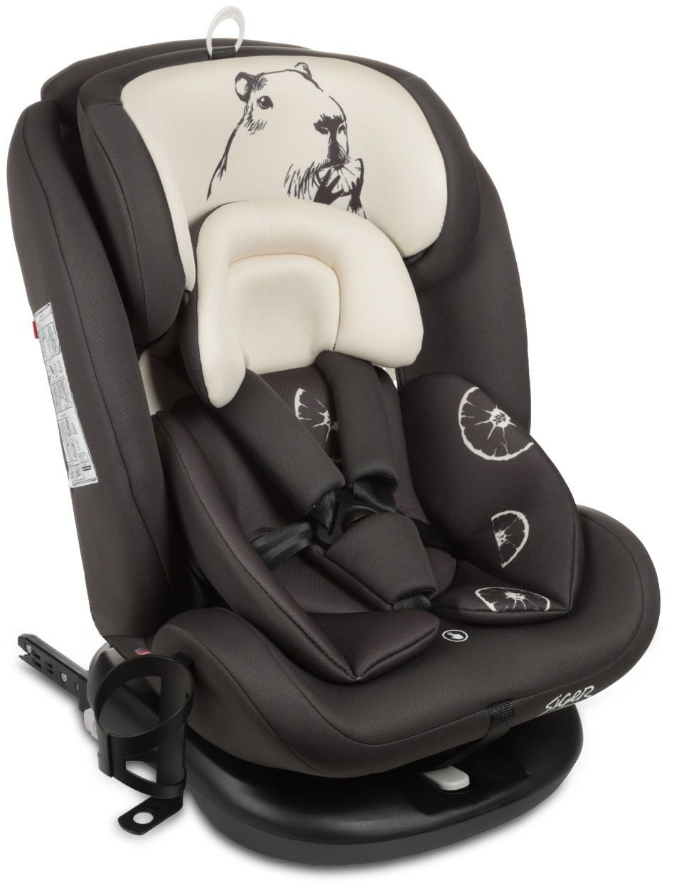 Автокресло Siger Престиж Isofix Lux, гр.0+/I/II/III, капибара (KRES4060)