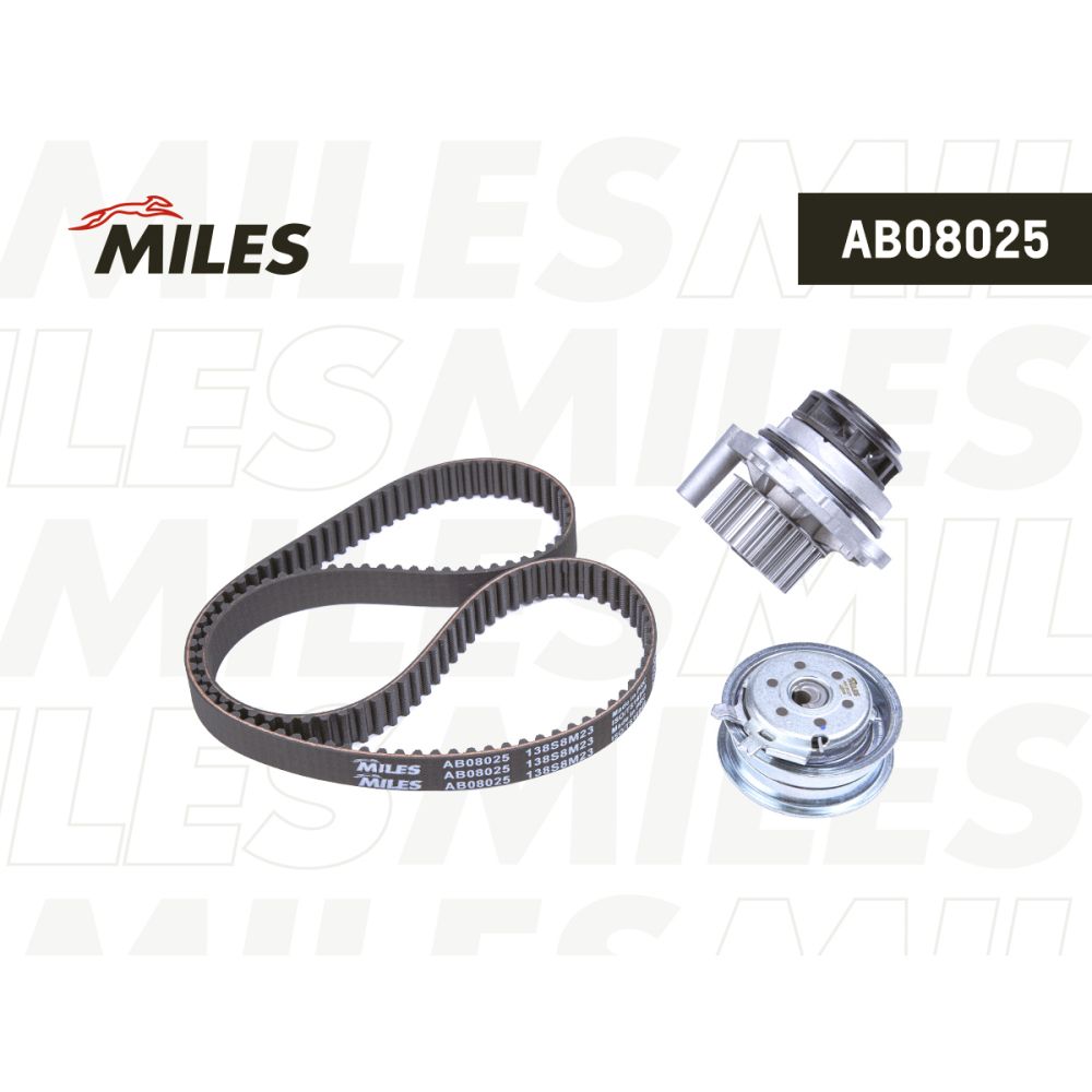 Комплект ГРМ VAG Audi A3 96-, A494-, VW Golf, Passat,(ремень+ролик+ помпа) MILES MILES AB08025, oem 06B121011B