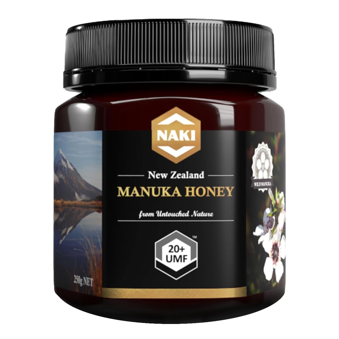 Мед Манука (Monofloral Manuka Honey) NAKI MGO 830+ (UMF 20+) / настоящий сертифицированный, 250 г