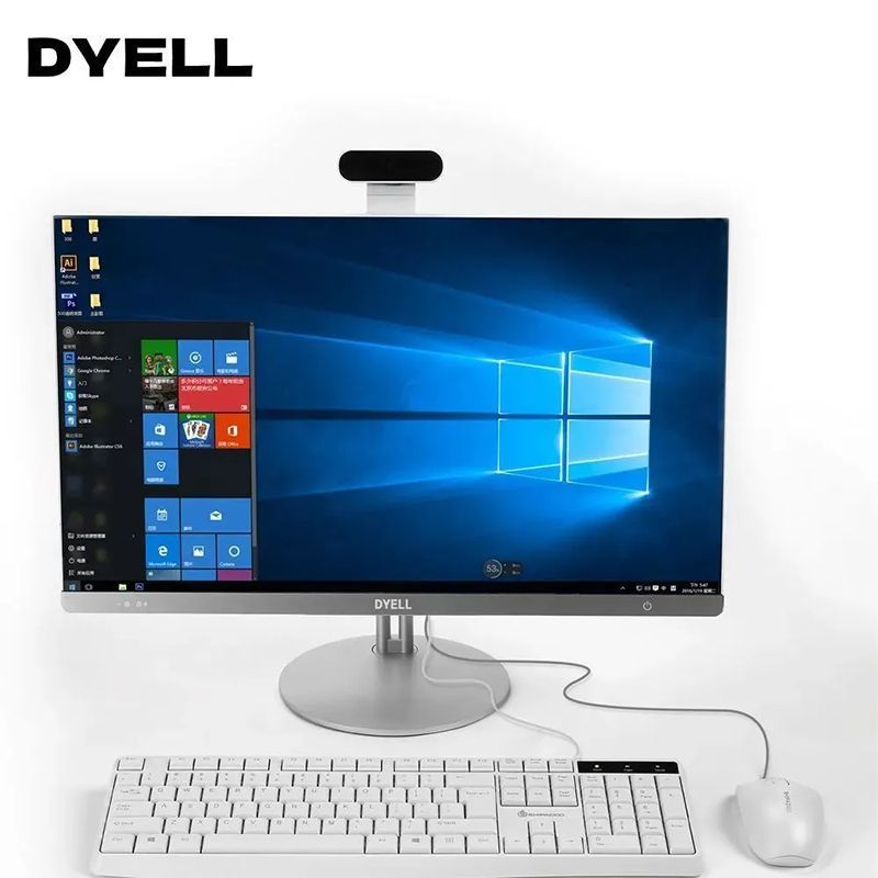 23.8" Моноблок DYELL (Intel Core i5-6198DU, RAM 8 ГБ, SSD 256 ГБ, Windows 11 Home), DYELL, черный, Английская раскладка