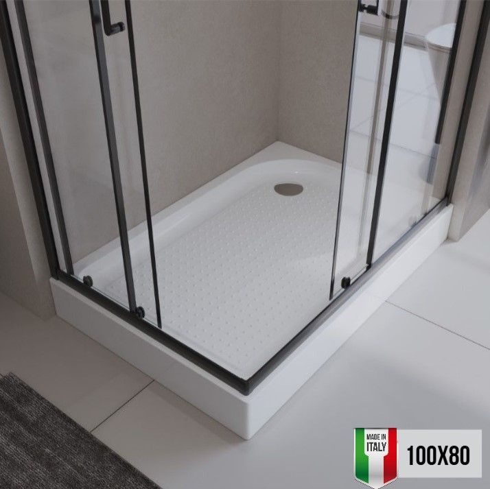 Поддон для душа Belbagno 100х80 акрил, правый TRAY-BB-AH-100/80-15-W-R