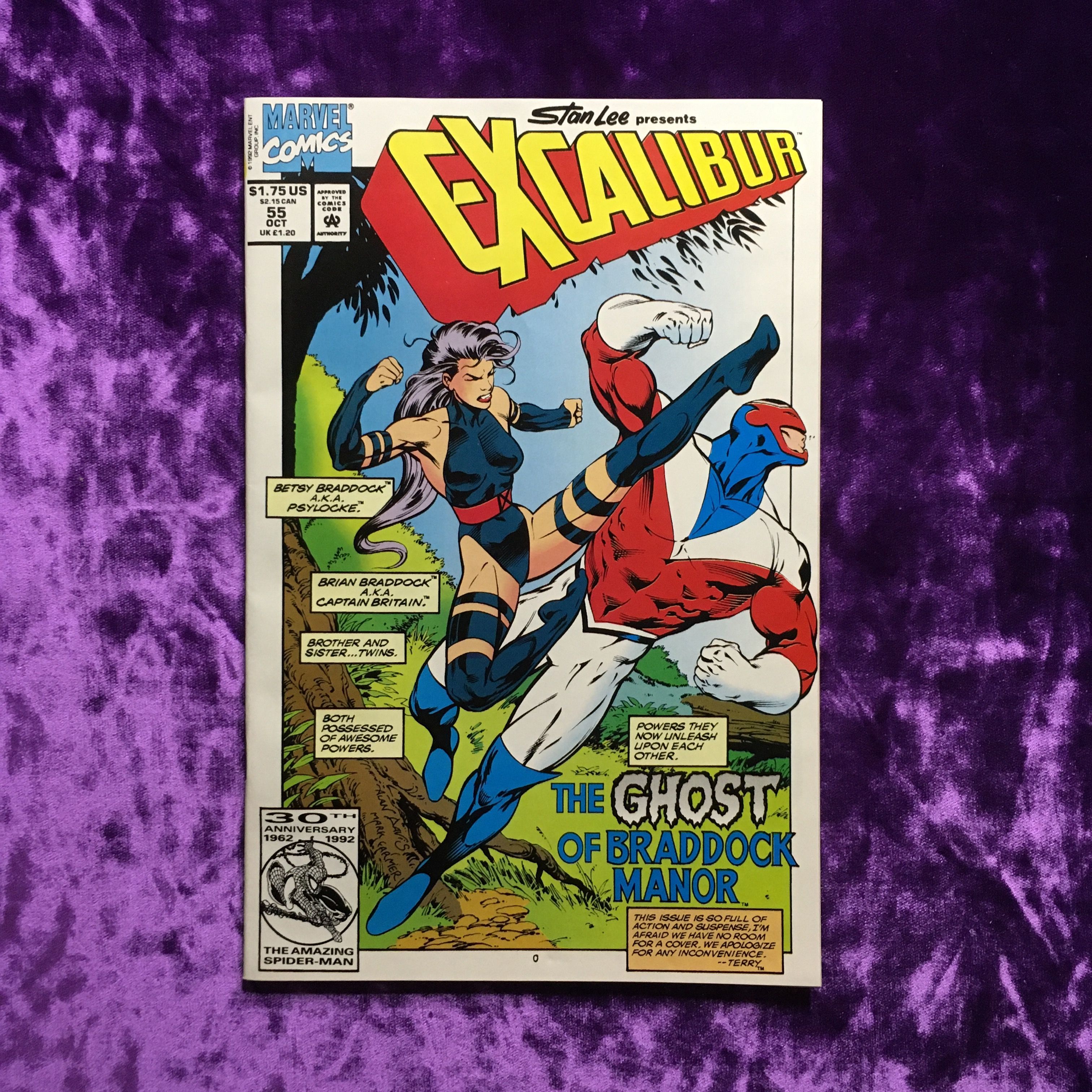 Excalibur. The Ghost of Braddock Manor. Vol. 1 No 55 OCT 1992. Оригинальный комикс на английском языке