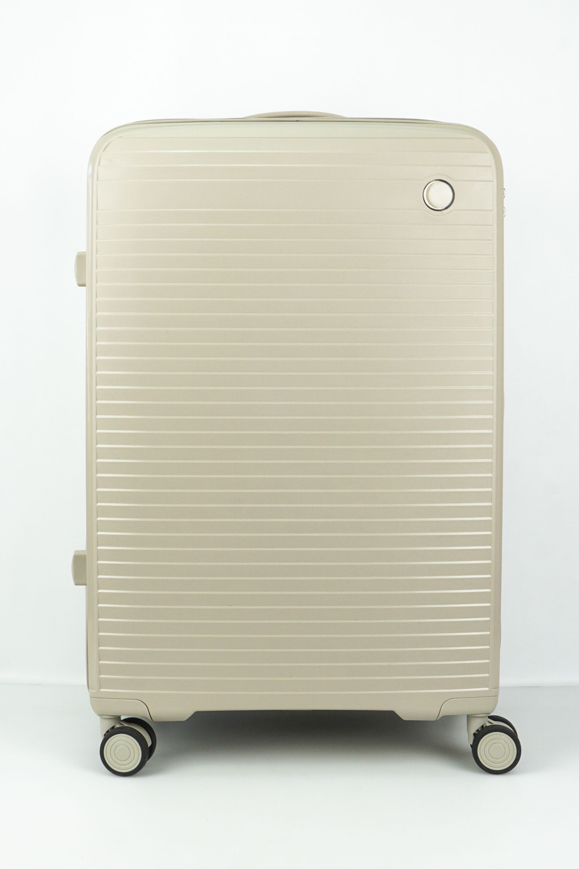 Чемодан Tripbags большой из полипропилена на 4-х колесах с кодовым замком (Панцирь) бежевый XL