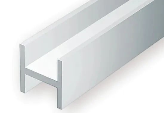 Двутавр пластиковый 1.5х1.5 мм, EVG281, Evergreen (США), 3 шт