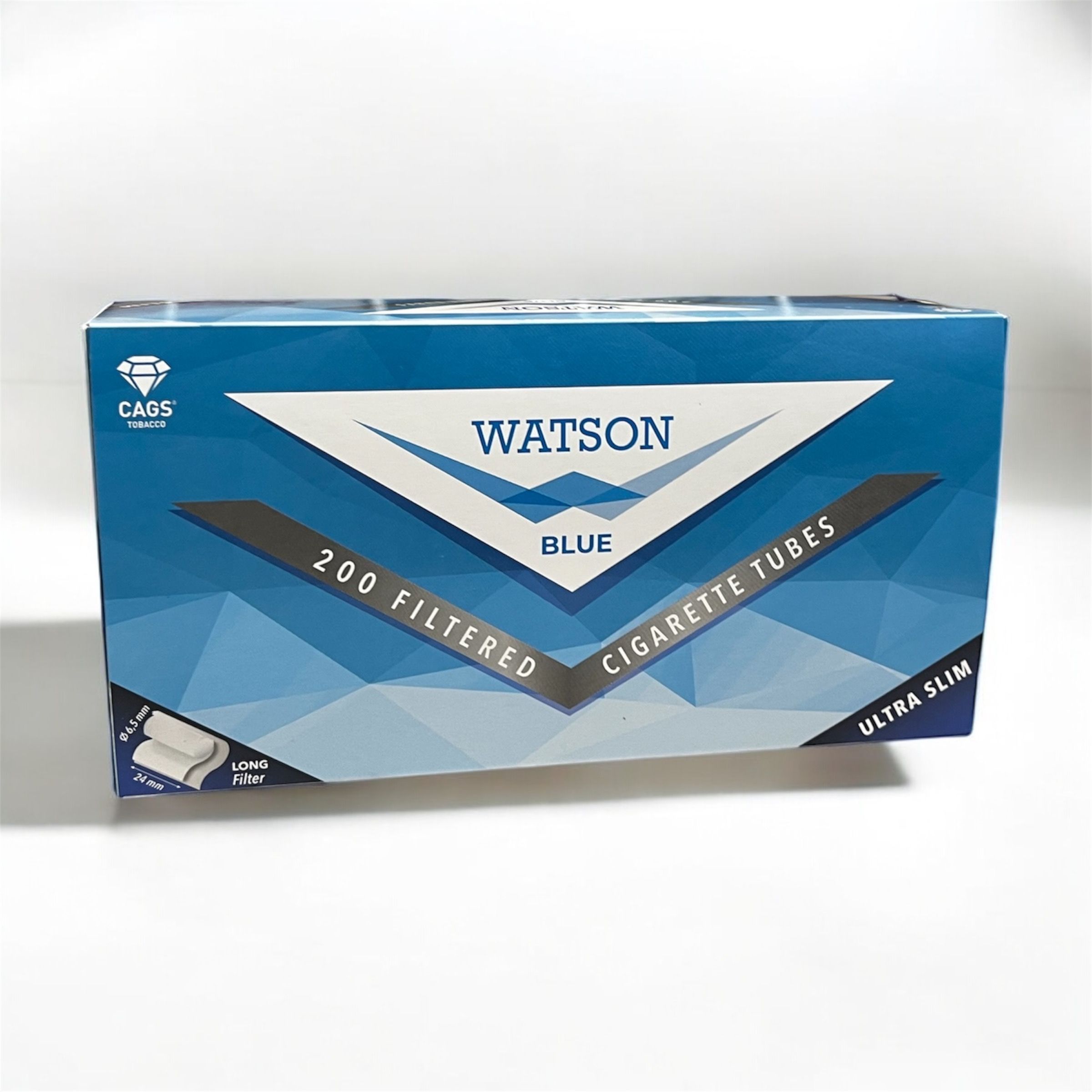 ГильзыдлясамокрутокWatsonBlueUltraSlim(6,5мм),200шт