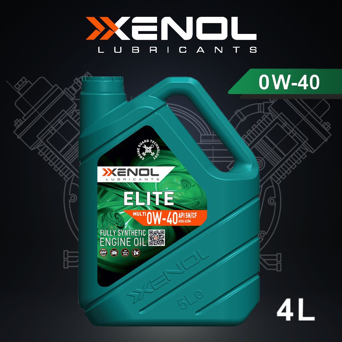 XENOL elite multi 0W-40 Масло моторное, Синтетическое, 4 л