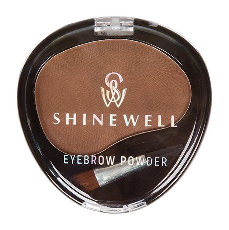 SHINEWELL Тени для бровей одинарные Eyebrow Powder, 4,2 г, 01 светло-коричневый