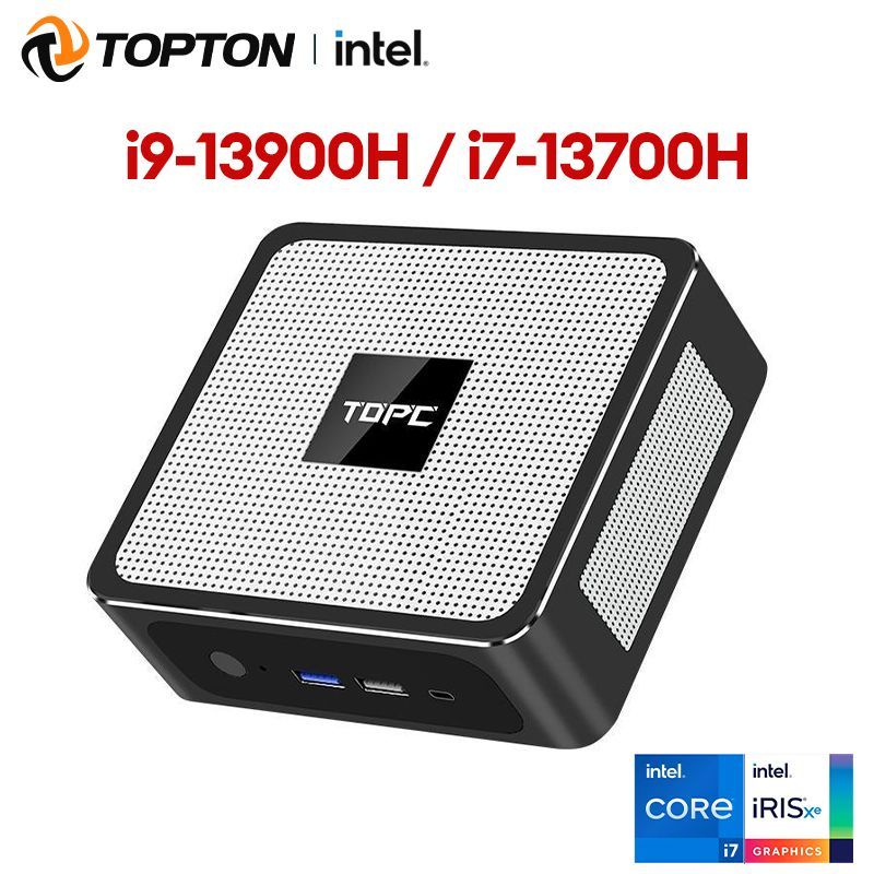 TOPTONМини-ПКD14(IntelCorei9-13900H,RAM64ГБ,SSD1024ГБ,IntelIrisXeGraphics,Windows11Pro),D14