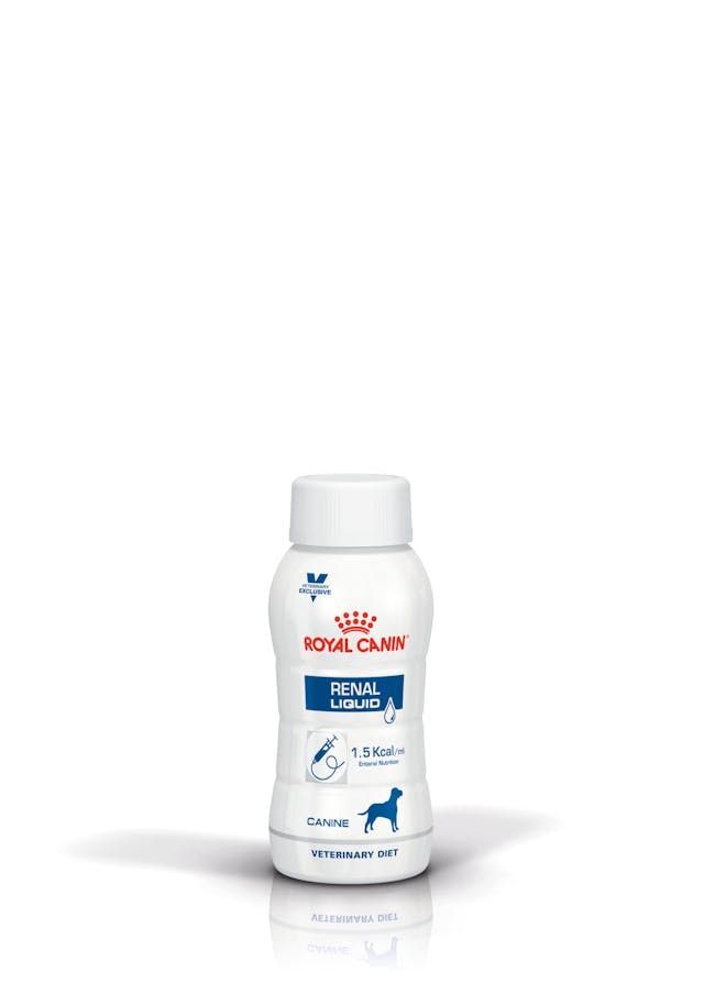 Royal Canin Renal Liquid полнорационная диетическая смесь для взрослых собак, 3 x 200 мл