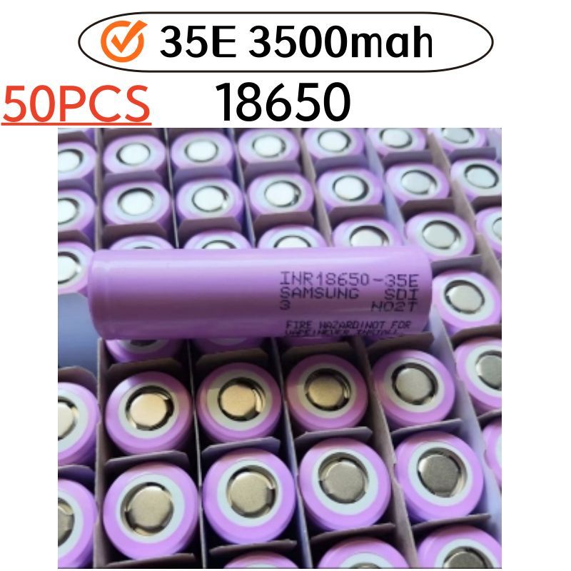 18650 3500Mah 25A разрядный INR18650 35E 1 - 100PCS 3.7V литий - ионный голый аккумулятор