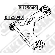 Сайлентблок рычага передний MAZDA TRIBUTE 00-12, FORD ESCAPE 00-07 BH25048 Jikiu BH25048