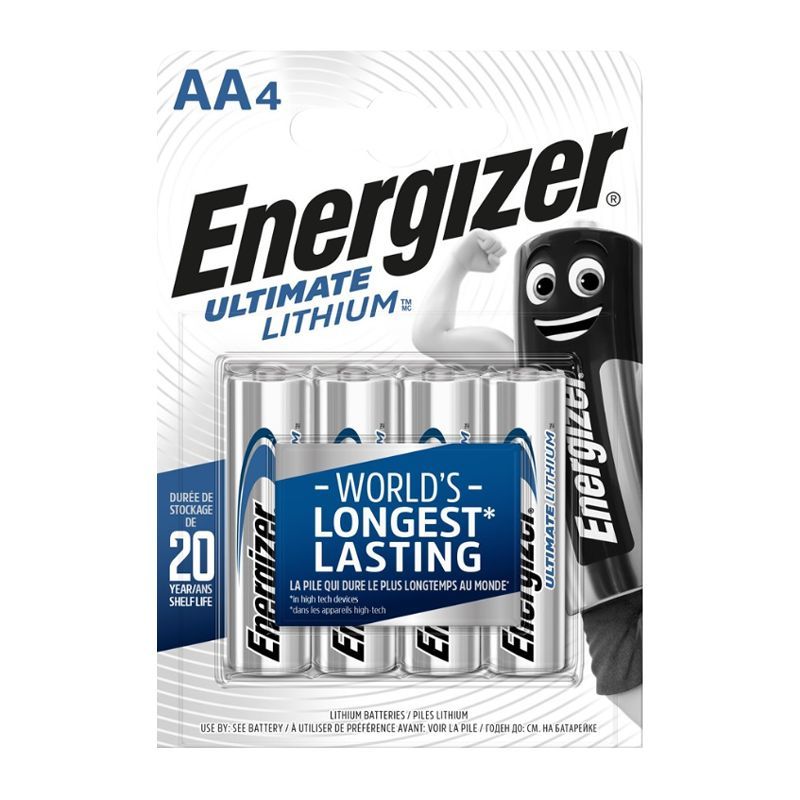 Батарейка Energizer Ultimate FR6 AA BL4 Lithium 1.5V - 4 шт.