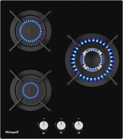 Варочная панель газовая Weissgauff HG 430 BGV, черный