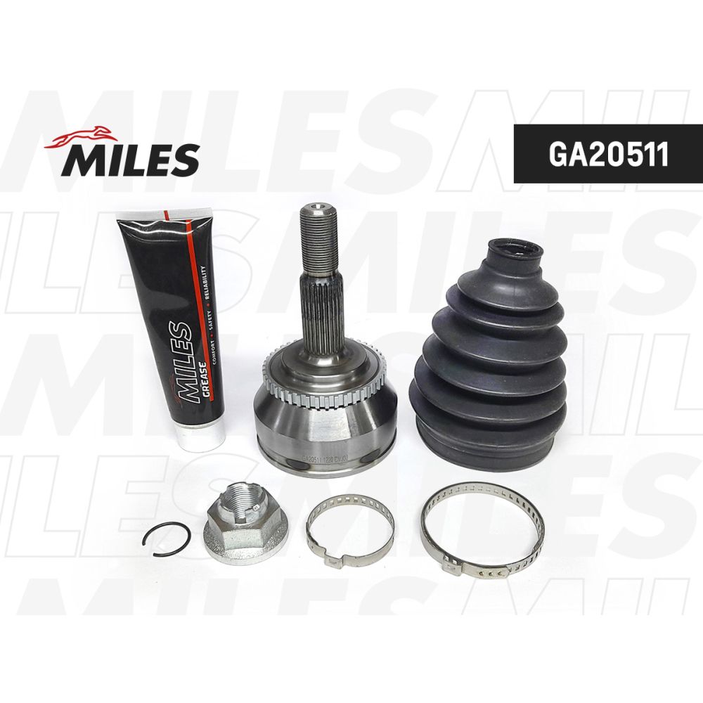 ШРУС наружный VOLVO S40/V40 1.9D/2.0 97-04 (с ABS) (GKN 303423) GA20511 MILES GA20511, oem 30611947