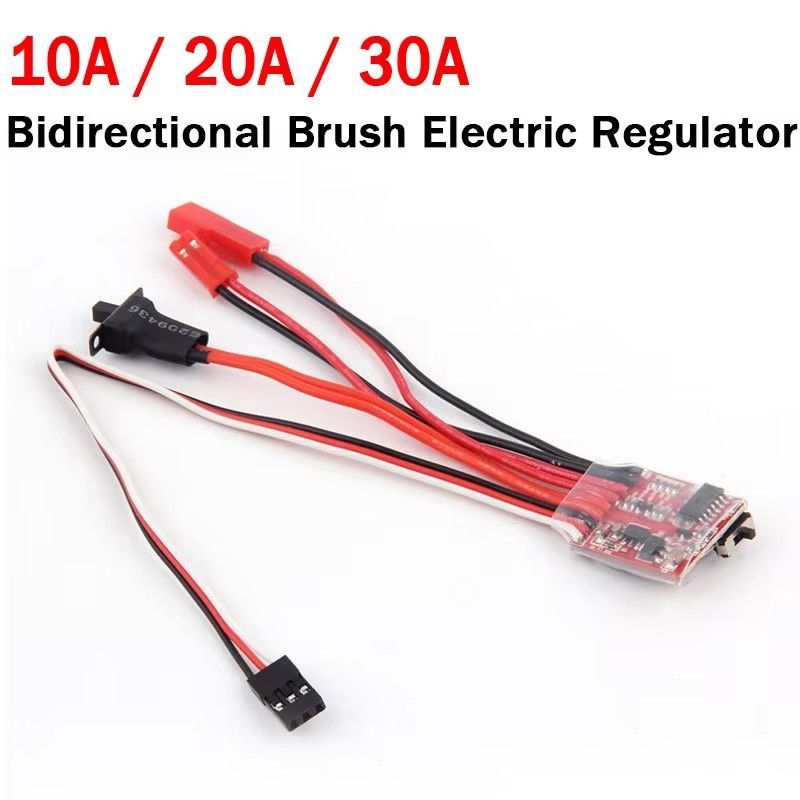 30A 20A 10A ESC Скорость двигателя RC ESC 2KHz передний щеточный тормоз RC 2S регулятор