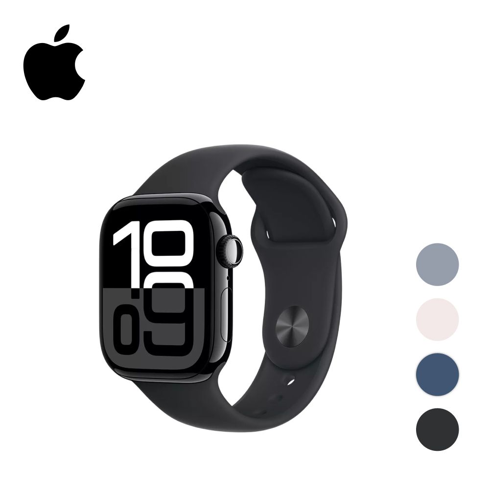 УмныечасыAppleWatchSeries10,42mm,JetBlack,SportBandM/L